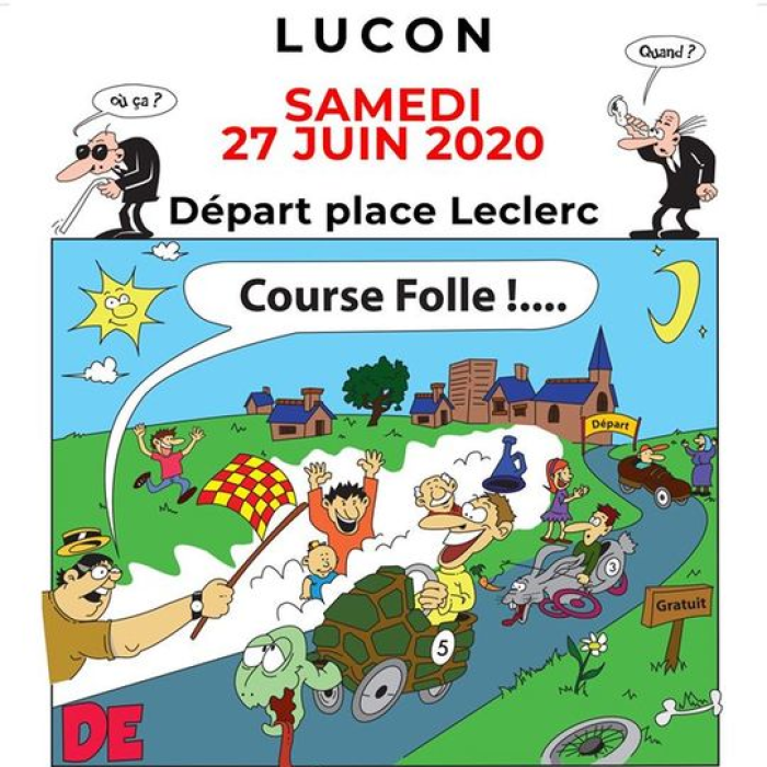 affiche de la course de Luçon 2020 - F.F.C.V.P.